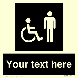 Custom information: black panel disabled and male